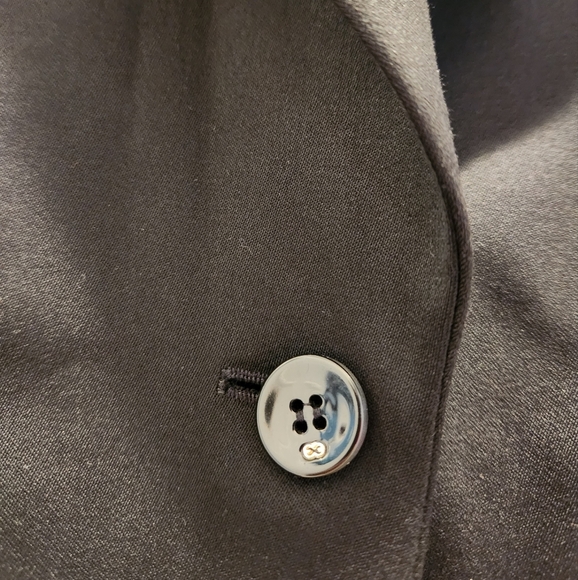 ESCADA Wool Black Blazer Women's Sz 42 Large Stretch Business Jacket 1 button - Picture 13 of 16